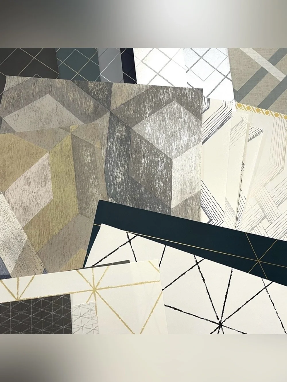 30 Sheets Multicolor Assorted Geometric Patterned wallpaper DIY Sample Sheets